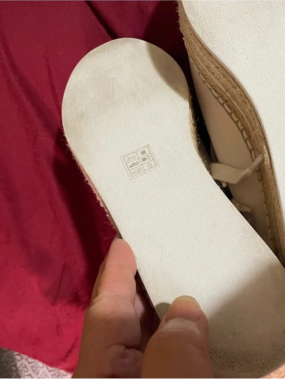 DKNY Cream Canvas Espadrille Lace-Up Sneakers